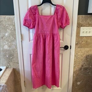 Time and Tru Pink Midi Dress